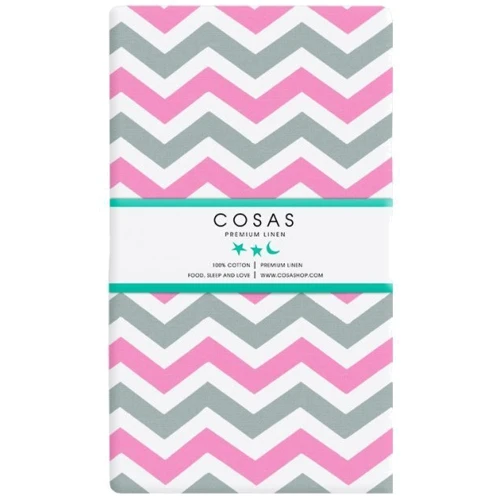 Набор простыней Cosas Grey /ZigZag Grey Rose на резинке 2 шт. 120x60 см (SetSheet_Grey_ZigGreyRose_120x60)