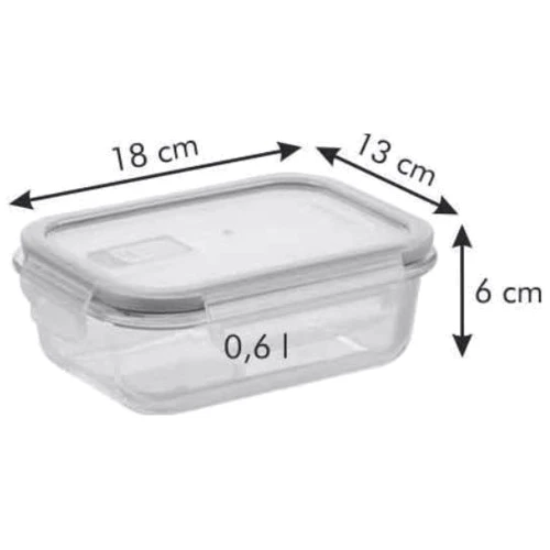 Ємність для зберігання Tescoma Freshbox Glass 600 мл (892171): Матеріал корпусу Скло
