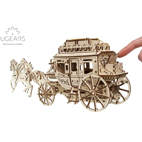 Механический 3D пазл UGEARS "Почтовый дилижанс" (70045): Вид наука и техника