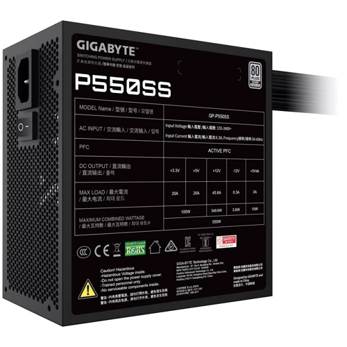 Блок питания Gigabyte P550SS 550W (GP-P550SS)