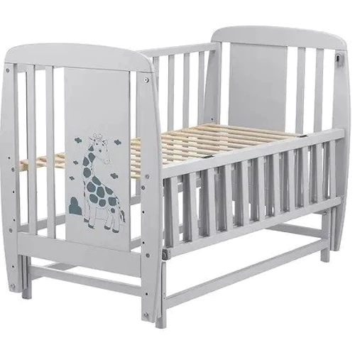 Детская кроватка Babyroom Жирафик маятник DJMO-02 серый (625361)