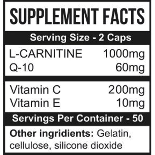 Жиросжигатель MST Nutrition L-Carnitine+Q10 90 caps: Стать унісекс