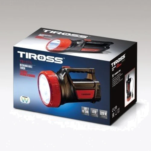 Фонарь туристический Tiross TS1875 2000 mAh: Тип Ручной