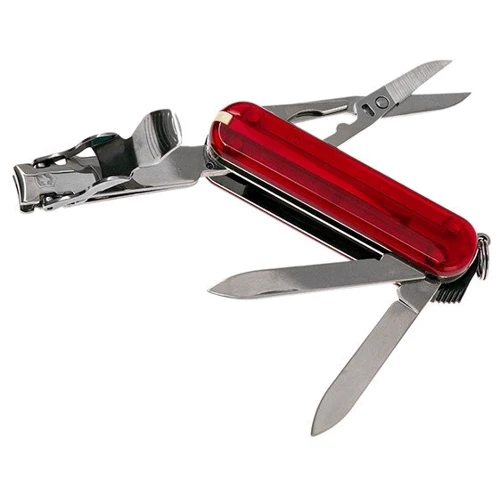 Мультитул Victorinox NailClip 580 лезо 65мм/8предметов/красный-прозрачный (0.6463.T)