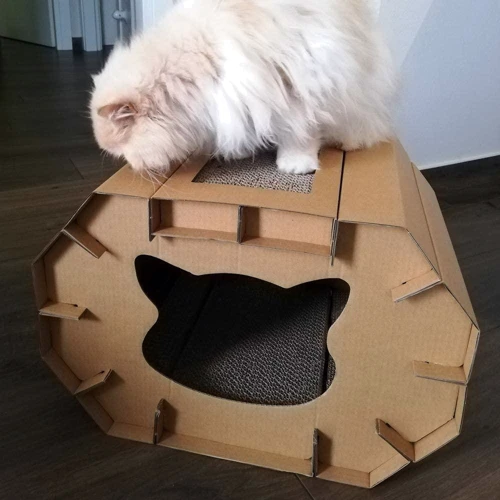 Когтеточка Croci Cat house 50х38х35 см коричневая (C6020879) фото 5