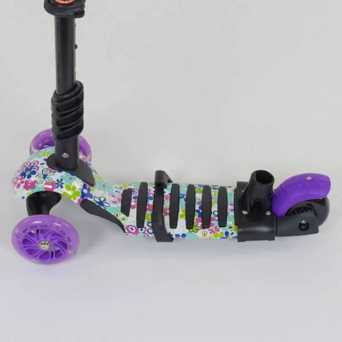 Самокат 5в1 Best Scooter (PU колеса с подстветкой) Абстракция Multicolor (84216): Тип тормоза ножной
