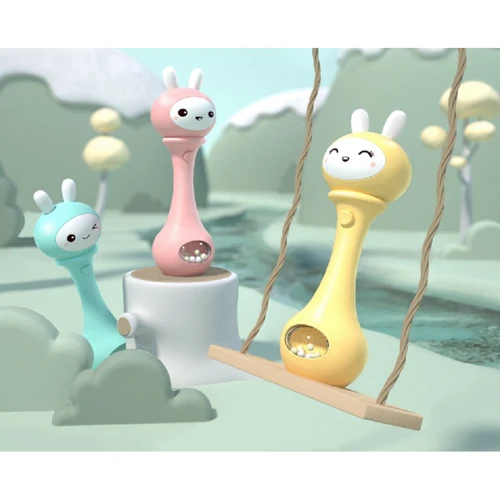 Брязкальце-гризунець Beiens музичне Зайчик рожевий (YZ02pink)