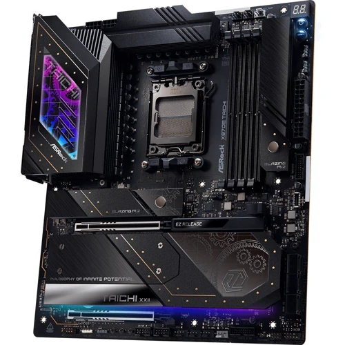 ASRock X870E Taichi: Дополнительно Радиатор на VRM, Поддержка UEFI, Поддержка RAID, Адаптер Wi-Fi, Адаптер Wi-Fi