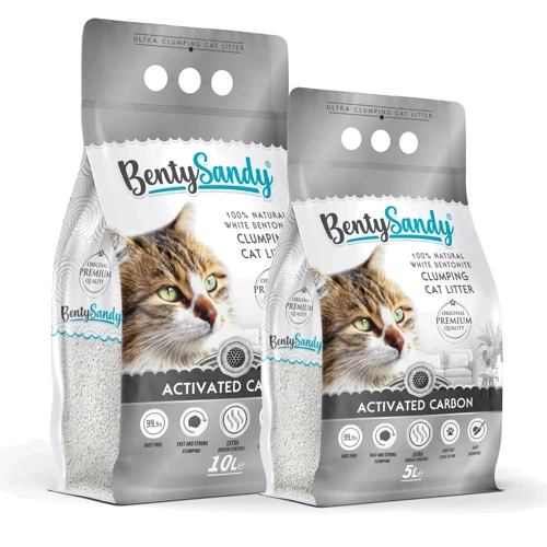 Наполнитель для кошачьего туалета Benty Sandy Activated Carbon Цветные гранулы 5 л/4.35 кг (BS-5005)