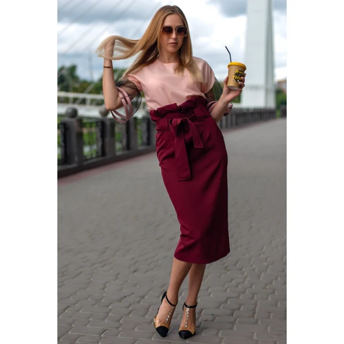 Блуза FLFashion Томи ХБТ 3221 46 розовая с коротким рукавом: Вид Блузы