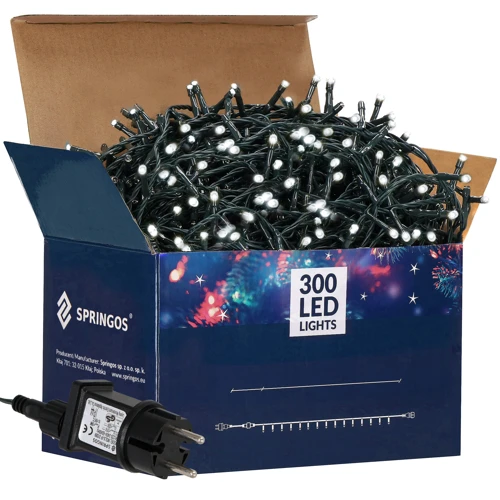 Гирлянда Springos уличная 15 м 300 LED холодный теплый (CL0320) фото 8