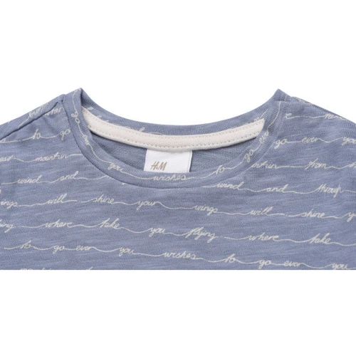 Футболка H&M 6251418 80 см серая: Размер 80