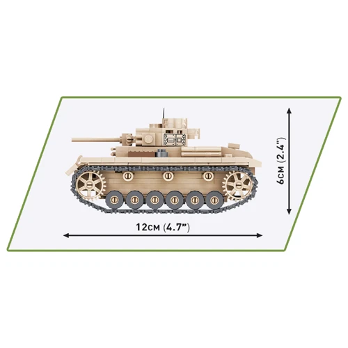 Конструктор Cobi Друга Світова Війна Танк Panzer III, 292 деталі фото 4