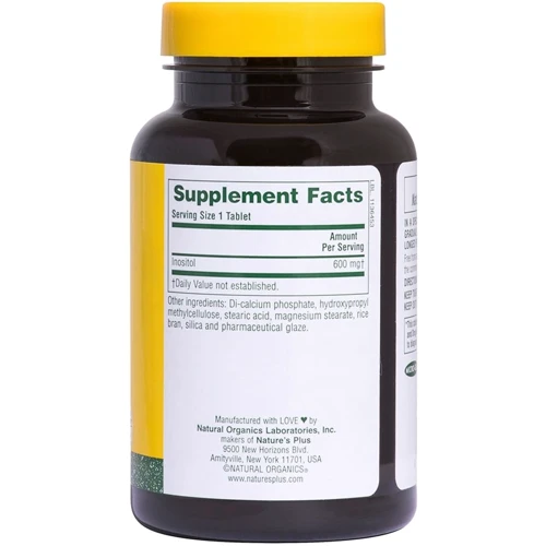 Nature's Plus Inositol, 600 mg, 90 Tablets (NTP2137) Инозитол: Пол Унисекс