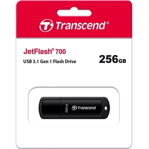 USB-флешка Transcend 256GB JetFlash 700 USB 3.1 Black (TS256GJF700): Объем памяти 256 GB