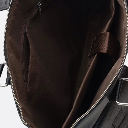 Чоловіча сумка месенджер Borsa Leather чорна (K18825-black): Стать Чоловік