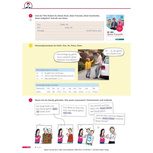 Beste Freunde A2.2: Grammatikheft: ISBN 9783195910521, 978-3-19-591052-1