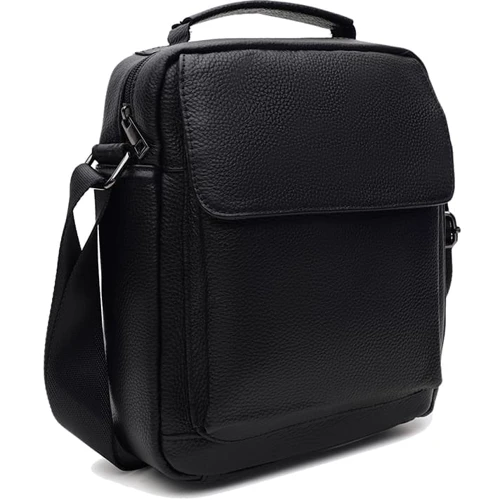 Чоловіча сумка через плече чорна Keizer (K1602-black)