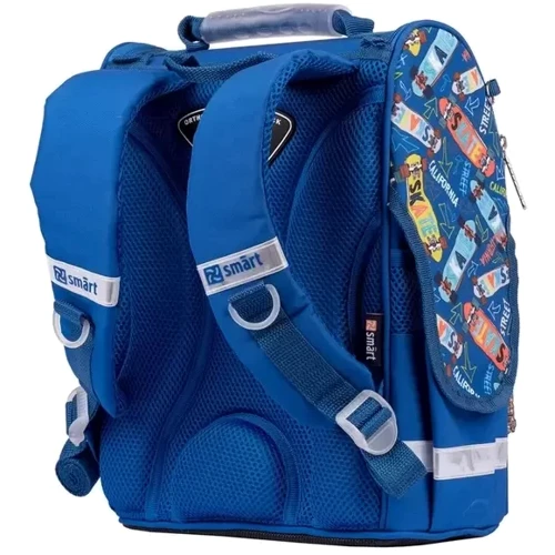 Рюкзак шкільний каркасний Smart PG-11 Skater 34х26х11см синій (557031): Вікова група от 6 до 10 лет