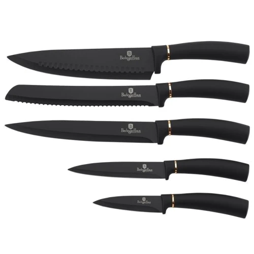 Набор кухонных ножей Berlinger Haus Black Rose Collection 6 предметов (BH 2407): Наименование Набор кухонных ножей 6 пр.