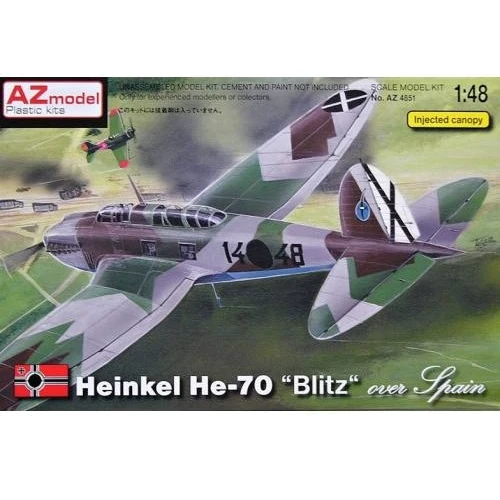 Бомбардувальник AZmodel Heinkel He-70 over Spain