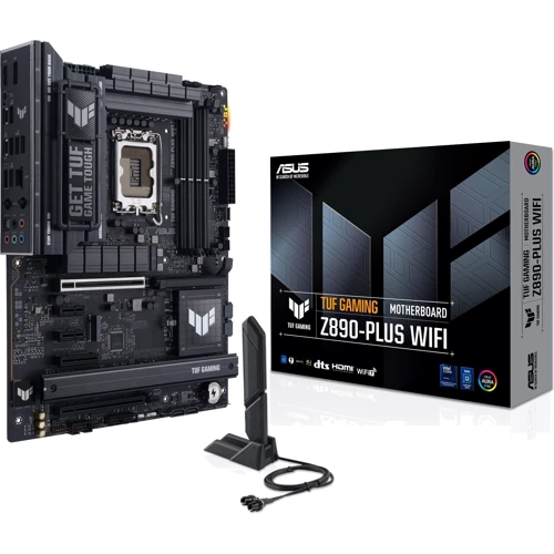 ASUS TUF GAMING Z890-PLUS WIFI UA: Дополнительно Адаптер Wi-Fi, Поддержка RAID, Поддержка UEFI, Радиатор на VRM