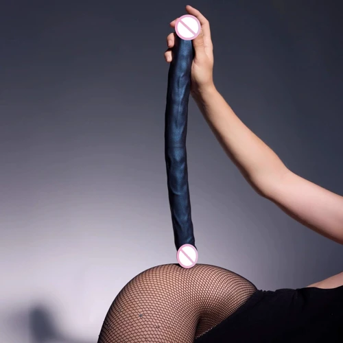 Фаллоимитатор двойной Strap-On-Me Double Dong Realistic Dildo - Snaky Мetallic Сolor