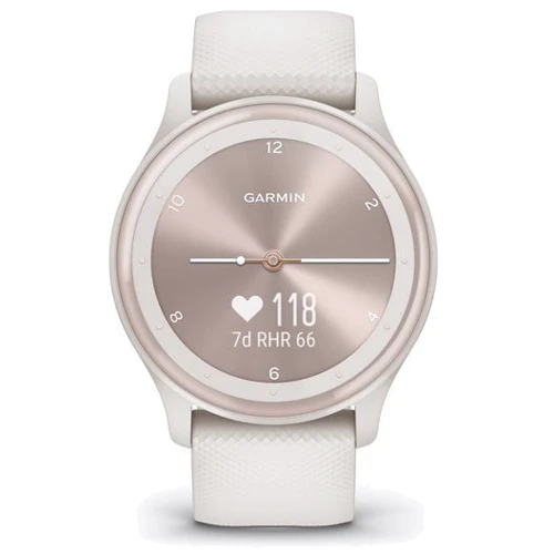 Смарт-годинник Garmin Vivomove Sport Ivory Case and Silicone Band with Peach Gold Accents (010-02566-01): Карти пам'яті нет