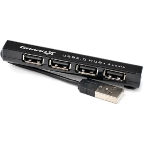 Аксессуар для ноутбуков USB хаб Grand-X Travel 4 порта (GH-402)
