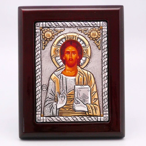 Икона Argiropuolos Иисус Христос 12х9.5см (813-1421)