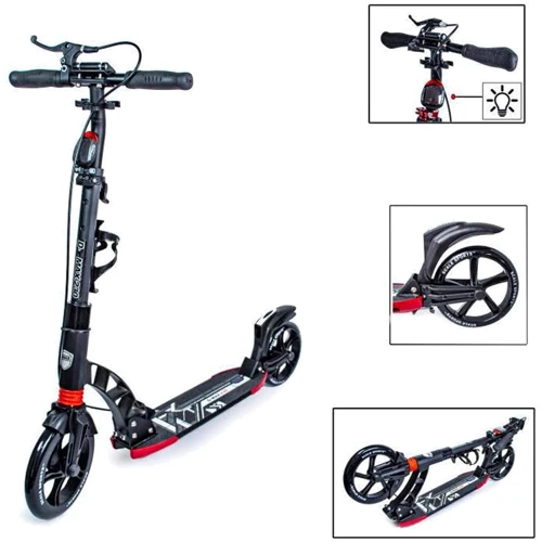 Двухколесный самокат Scale Sports. D-Max -230. Black. Ручной тормоз!: Тип колес литые
