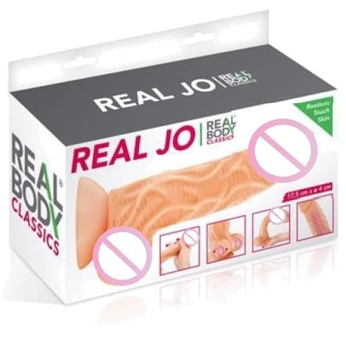 Фалоімітатор з рухомою крайньою плоттю Real Body - Real JO
