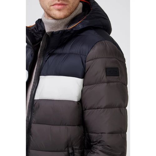 Куртка CMP Man Jacket Fix Hood Dust 30K2757-E910 52 сіра демісезонна з капюшоном: Довжина рукава Довгий