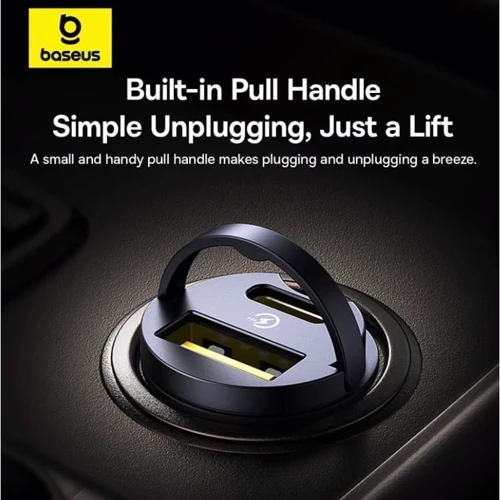 Зарядное устройство Baseus Car Charger 2хUSB-C Tiny Star 30W Black (C00035001121-03): Тип автомобильное