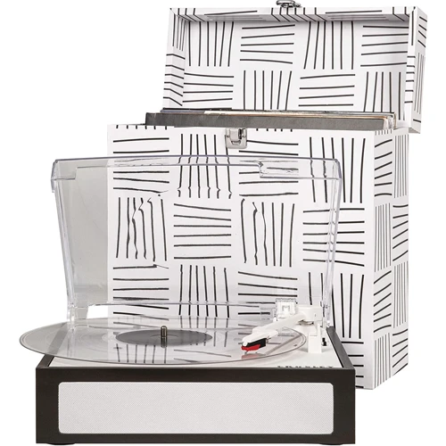 Виниловый проигрыватель Crosley Fusion Turntable + Case Combo (Black and White)
