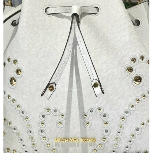 Женская сумка бакет-бэг Michael Kors белая (192877344728): Пол Женский