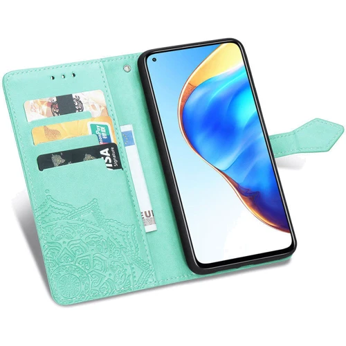 Аксессуар для смартфона Mobile Case Book Cover Art Leather Turquoise for Xiaomi Mi 10T / Mi 10T Pro: Тип чехол-книжка