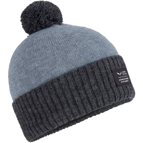 Шапка Salewa PUEZ POM POM TW BEANIE 27358 0311 - UNI58 - Gray (013.002.5516)