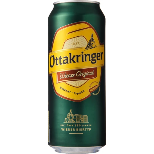 Пиво Ottakringer Wiener Original Lager полутемное фильтрованное 5.3% 0.5 л ж/б (BWR7347)