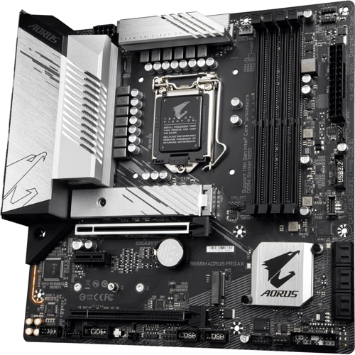 Gigabyte B560M AORUS PRO AX: Разъемы на плате PCI Express x1, SATA 3.0, M.2