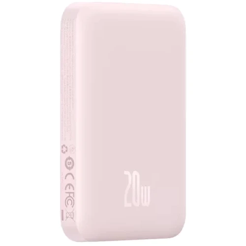 Внешний аккумулятор Baseus Power Bank 6000mAh Magnetic Wireless 20W Pink (PPCX020004): Тип батареи Литий-полимерные