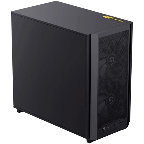 Корпус GameMax F36 Dark: Материал передней панели пластик и металл