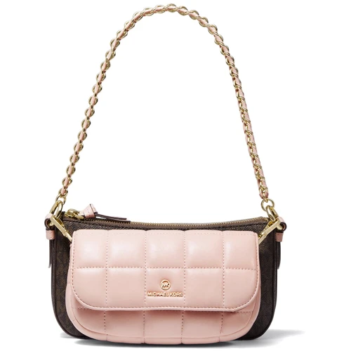 Женская сумка через плечо Michael Kors Jet Set Charm Md 4in1 Pouch Xbody розовая (32H0GT9C8B266)