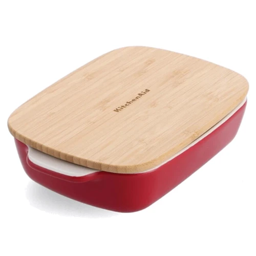 Форма для запекания с крышкой KitchenAid 6.5х15.5х26 см, красный (CC006104-001)
