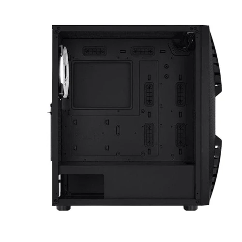 Корпус AeroCool Cronus-G-BK-v1 Black (ACCM-PB23013.11): Материал передней панели пластик