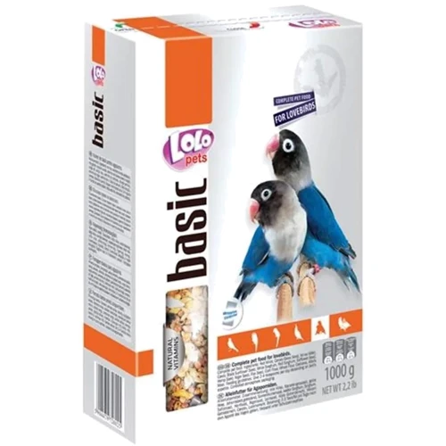 Полнорационный корм Lolopets для неразлучника 1 кг (LO-72602)