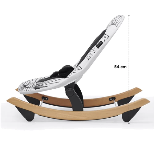 Шезлонг-качалка Kinderkraft Finio Black/White (KKBFINOBLK0000) фото 10