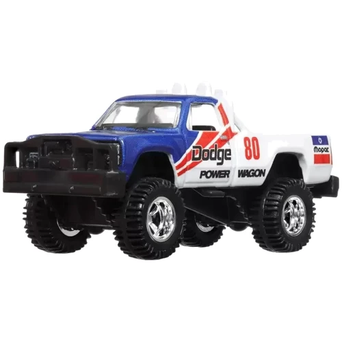 Колекційна машинка Hot Wheels '80 Dodge Macho Power Wagon та транспортера Retro Rig серії Car Culture (FLF56/HKF38): Масштаб 1:64