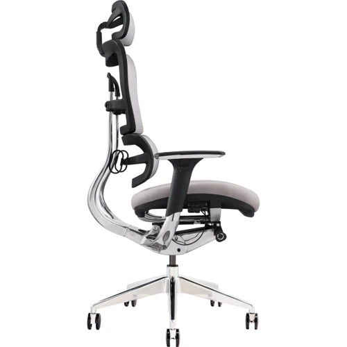 GT Racer X-801 Bright Gray (W-20 B-40): Материал обивки С сеткой