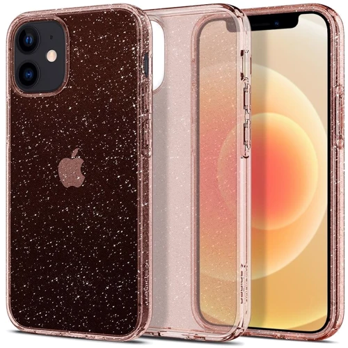 Чехол для iPhone Spigen Liquid Crystal Glitter Rose Quartz (ACS01742) for iPhone 12 mini